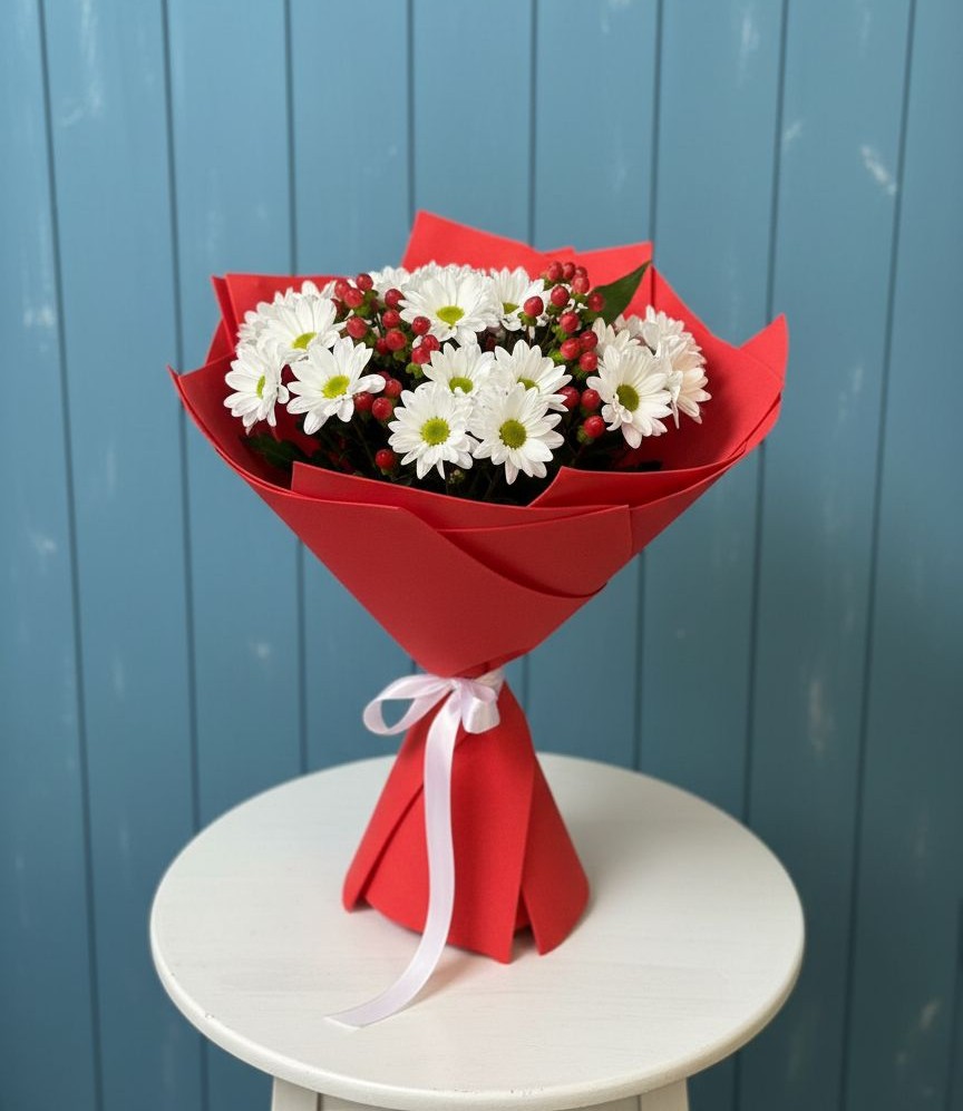 Букет цветов из: Хризантемы в Новолакском