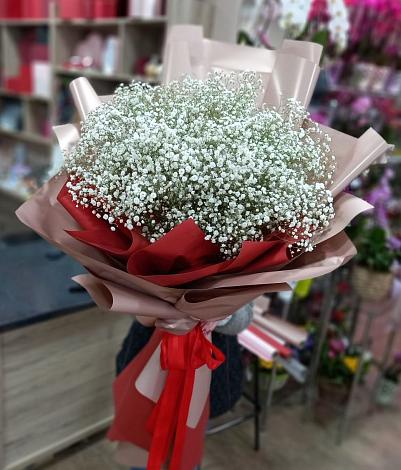 Букет цветов из: Гипсофила в Новолакском