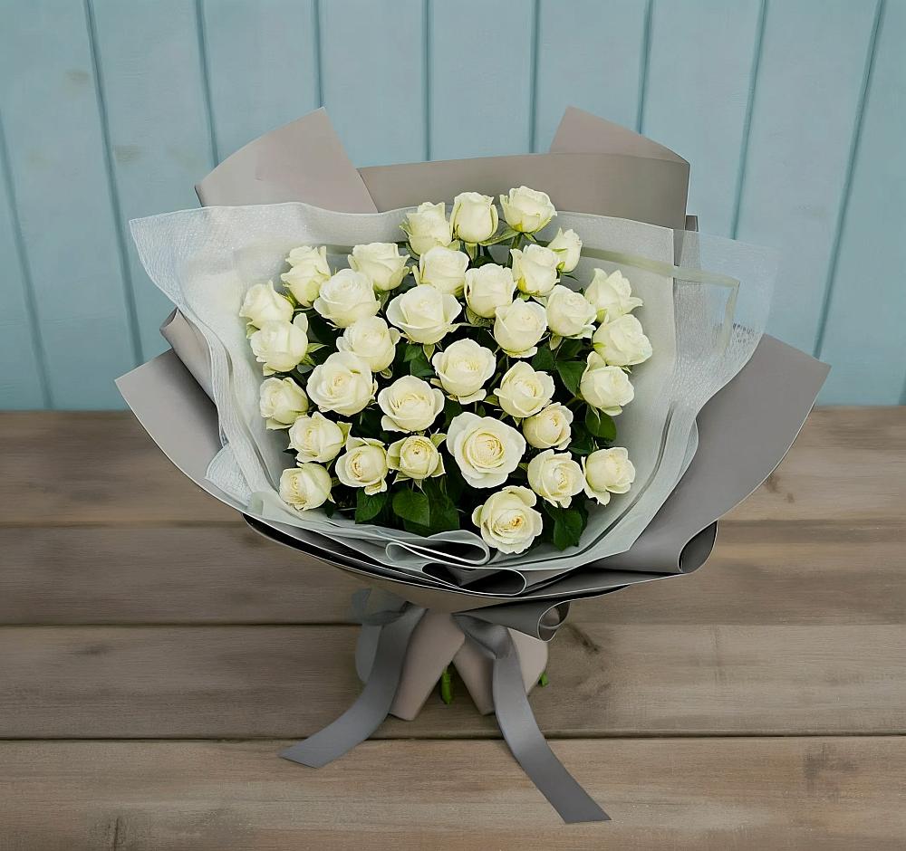 Букет Белоснежная нежность в Новолакском