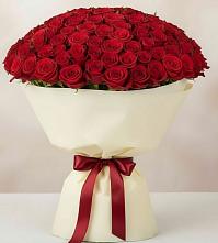 Букет 101 Красная роза Милано в Новолакском