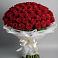 Букет 101 Красная роза Блэк Мэджик в Новолакском