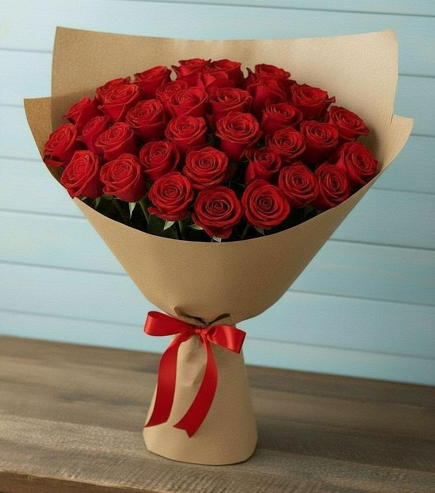 Букет Красные розы Милано в Новолакском