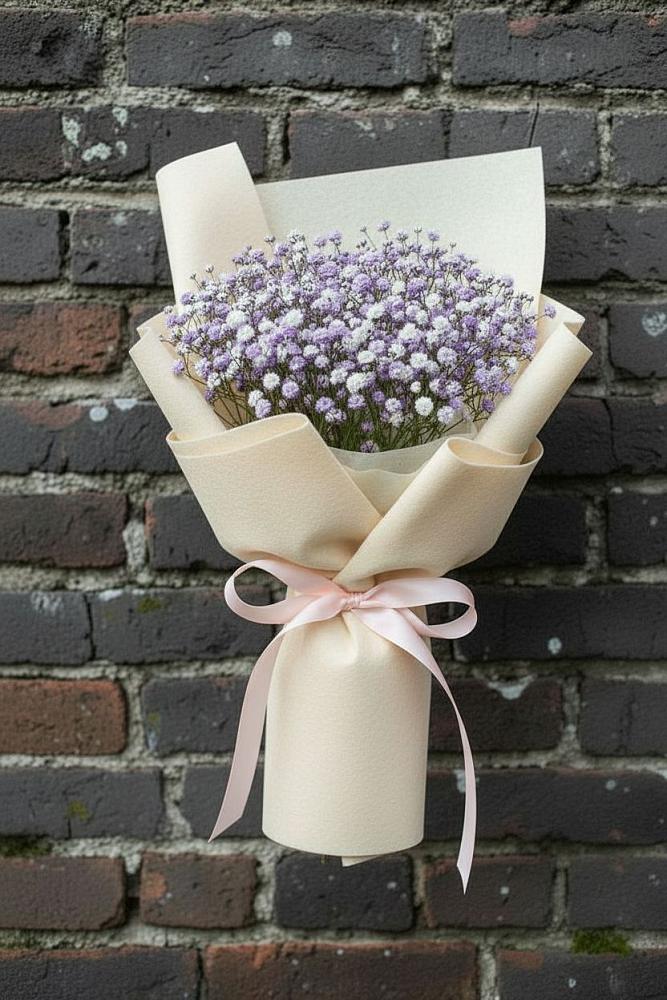 Букет цветов из: Гипсофила в Новолакском