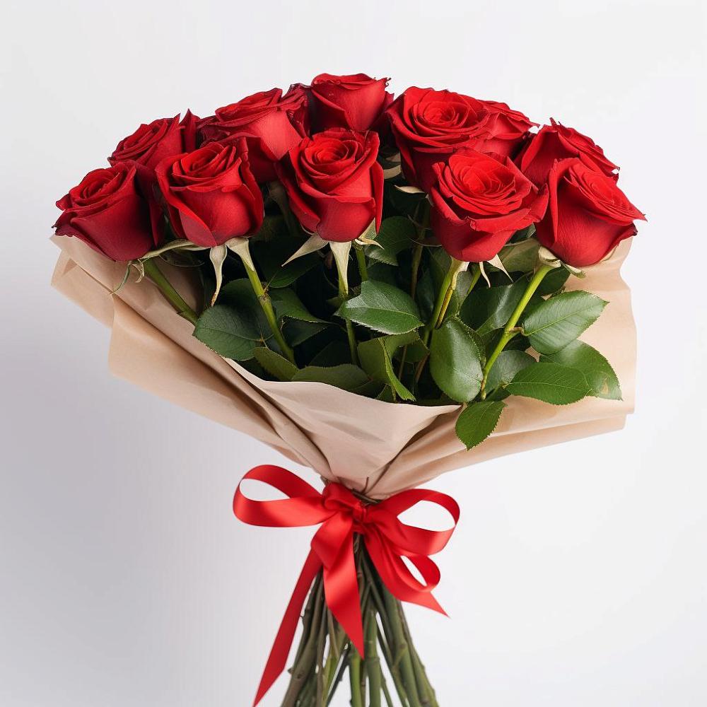 Букет 11 Красных роз Эдлесс Лав в Новолакском