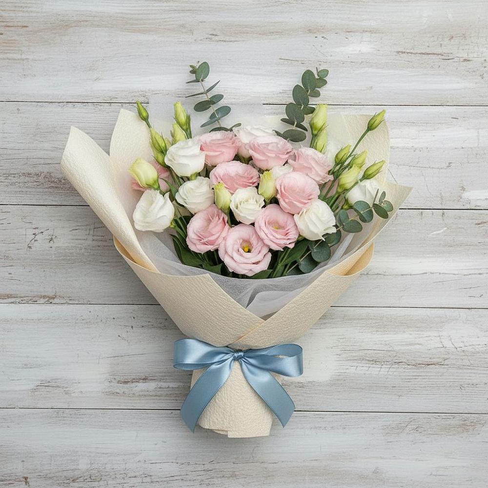 Букет цветов из: Лизиантусы в Новолакском